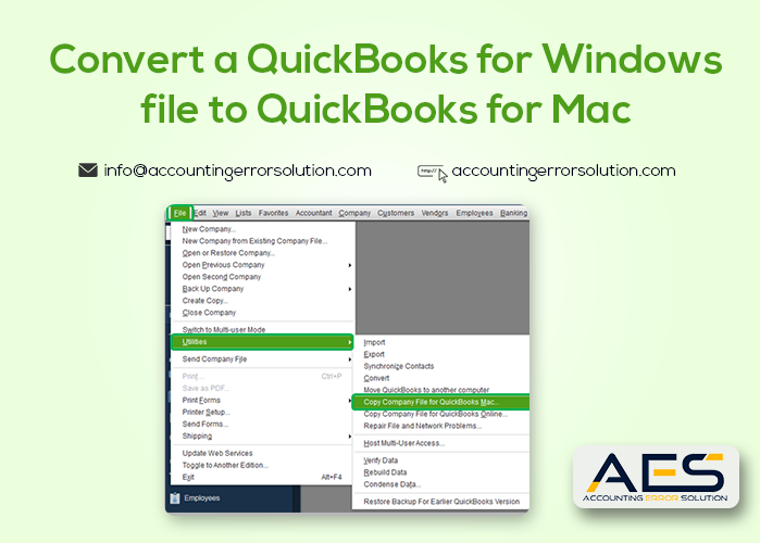 change company address in quickbooks for mac
